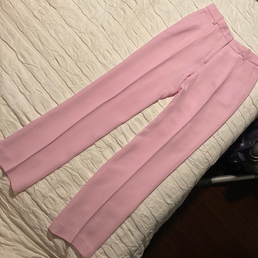 Rosetta Getty Women's Pink Crepe Straight-leg Pants